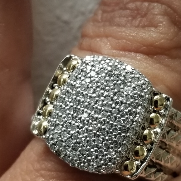 Effy 18k sterling silver diamond  wheaton ring - Picture 12 of 16